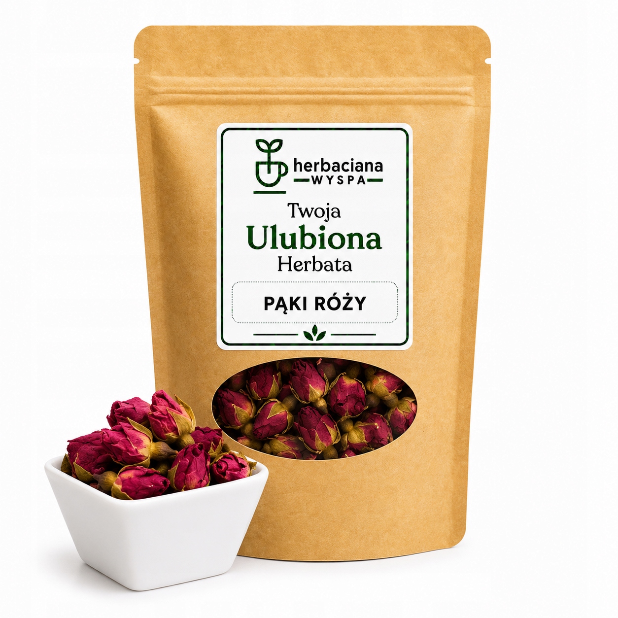 Pupeny Růže celé přírodní sušené Premium květinový nálev intenzivní 500 g
