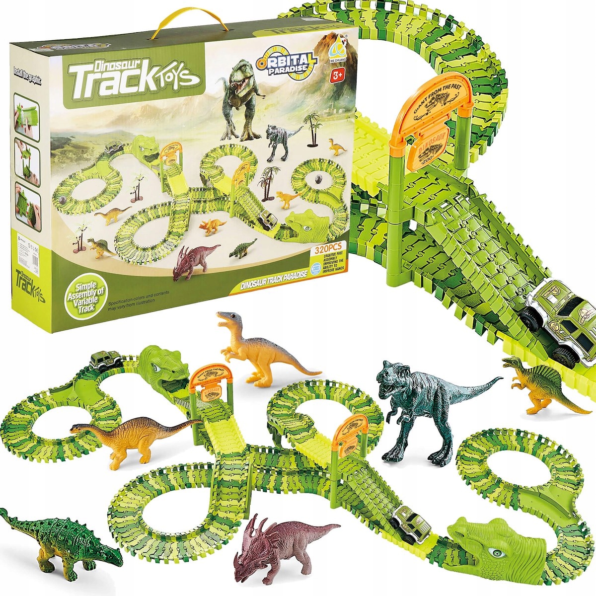 

Tor Wyścigowy Dinozaur Park Zestaw 320el XXL