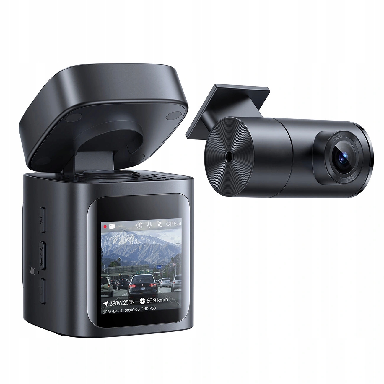 Videorekordér Baseus PrimeTrip VD1 Pro autokamera 4K+1080p s batériou