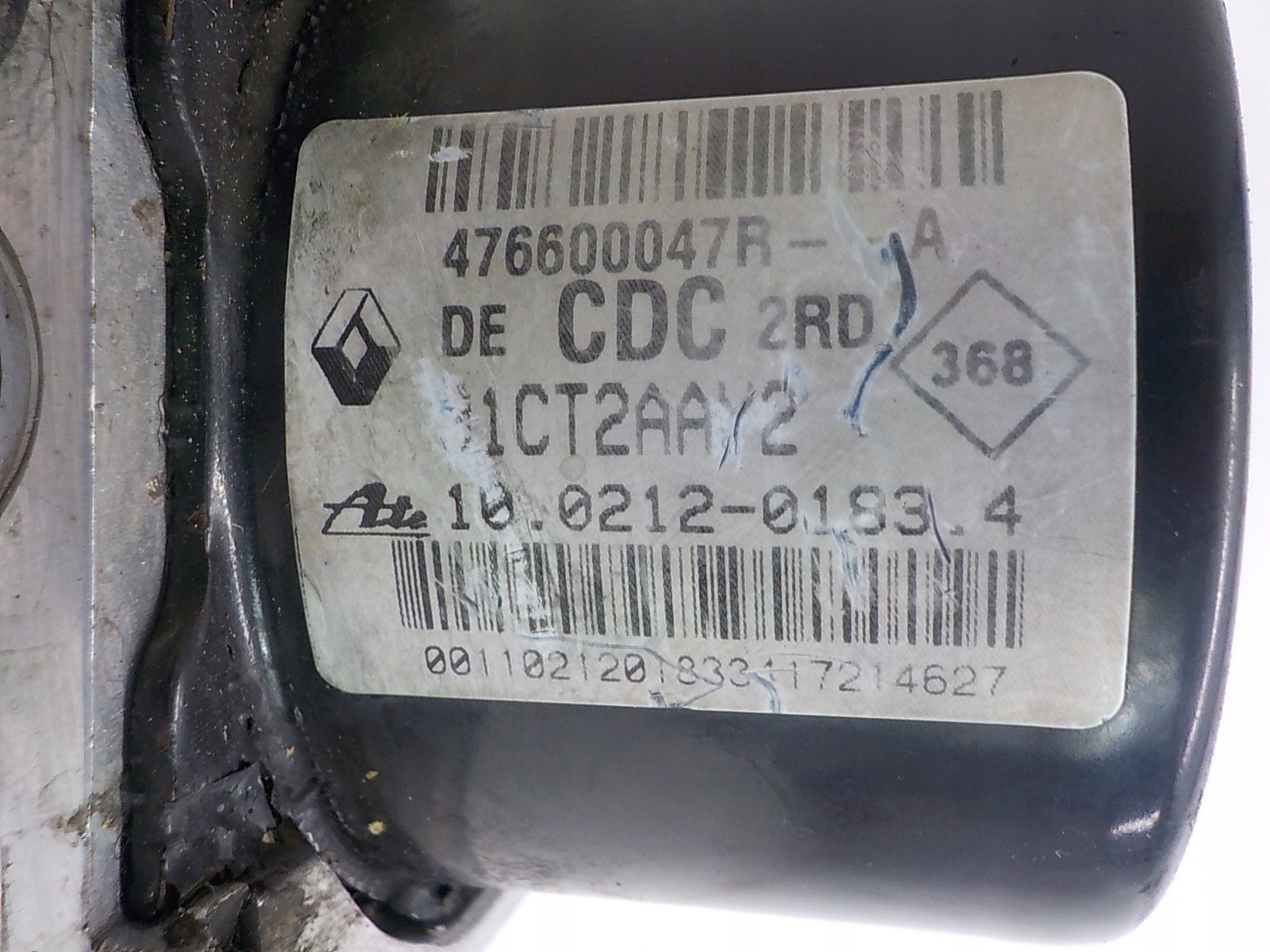 RENAULT LAGUNA III Pumpe ABS 476600047R 10.0212-0183.4
