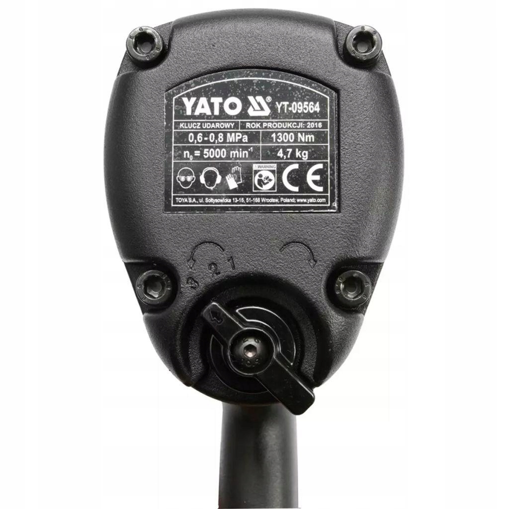 Klucz pneumatyczny udarowy 1300Nm 3/4" Yato YT-09564 Rozmiar trzpienia 3/4''