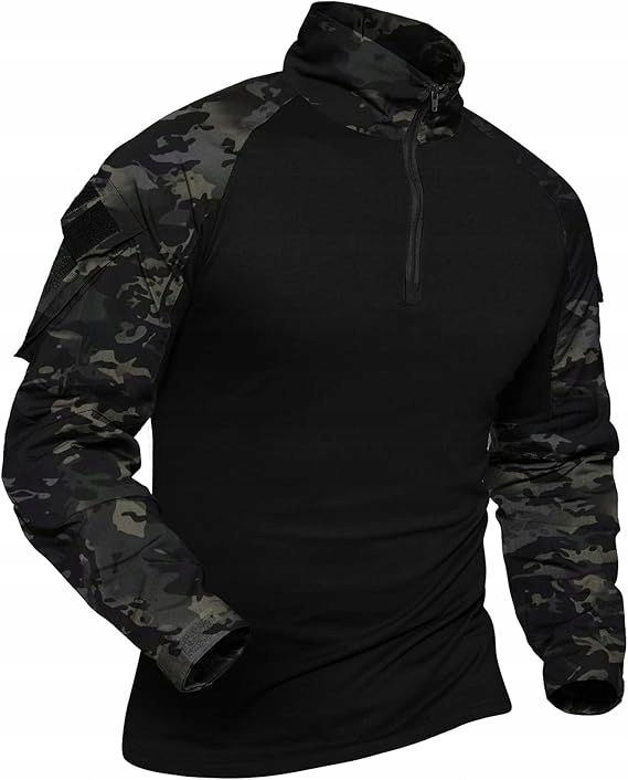 Mikina Vojenské ochranné oblečení Airsoft Paintball Černá S