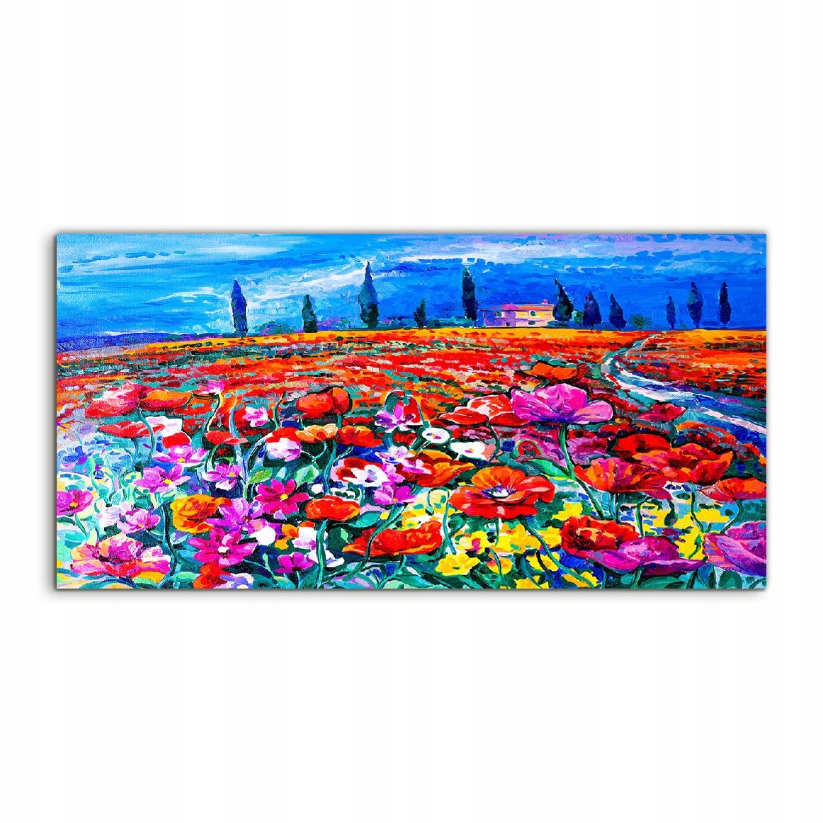 

Obraz akrylowy 100x50 na prezent Łąka Drzewo Droga