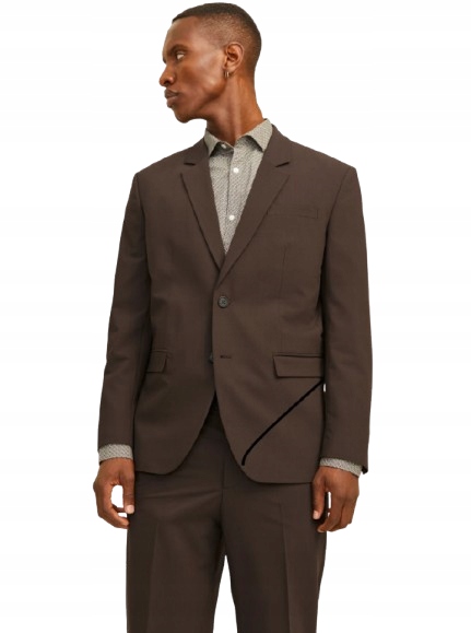 Jack & Jones Hnědá Sako Slim S Klasickým Límcem 42 J7C