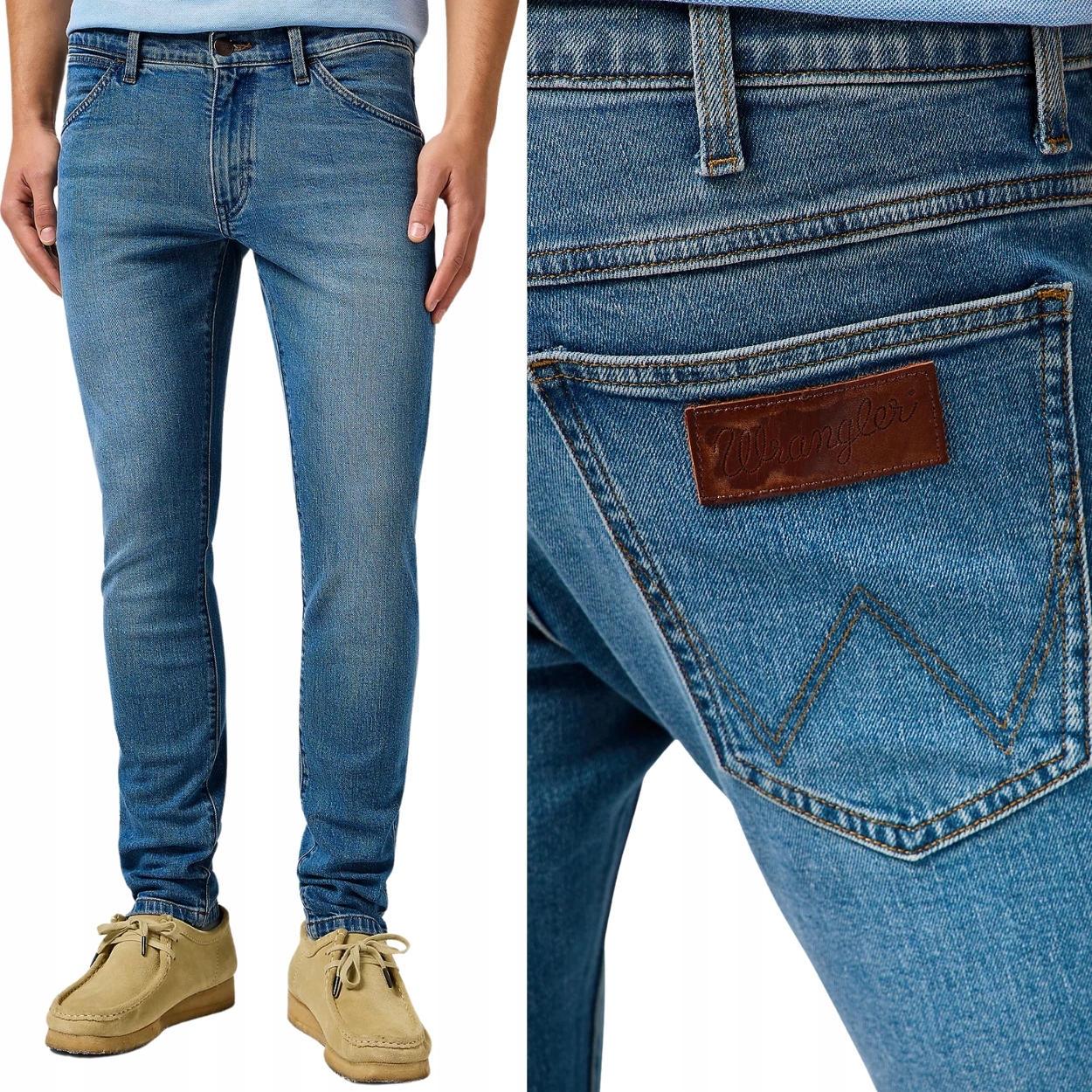 Wrangler Bryson Cowboy Haze Blue Džínové kalhoty W36 L32