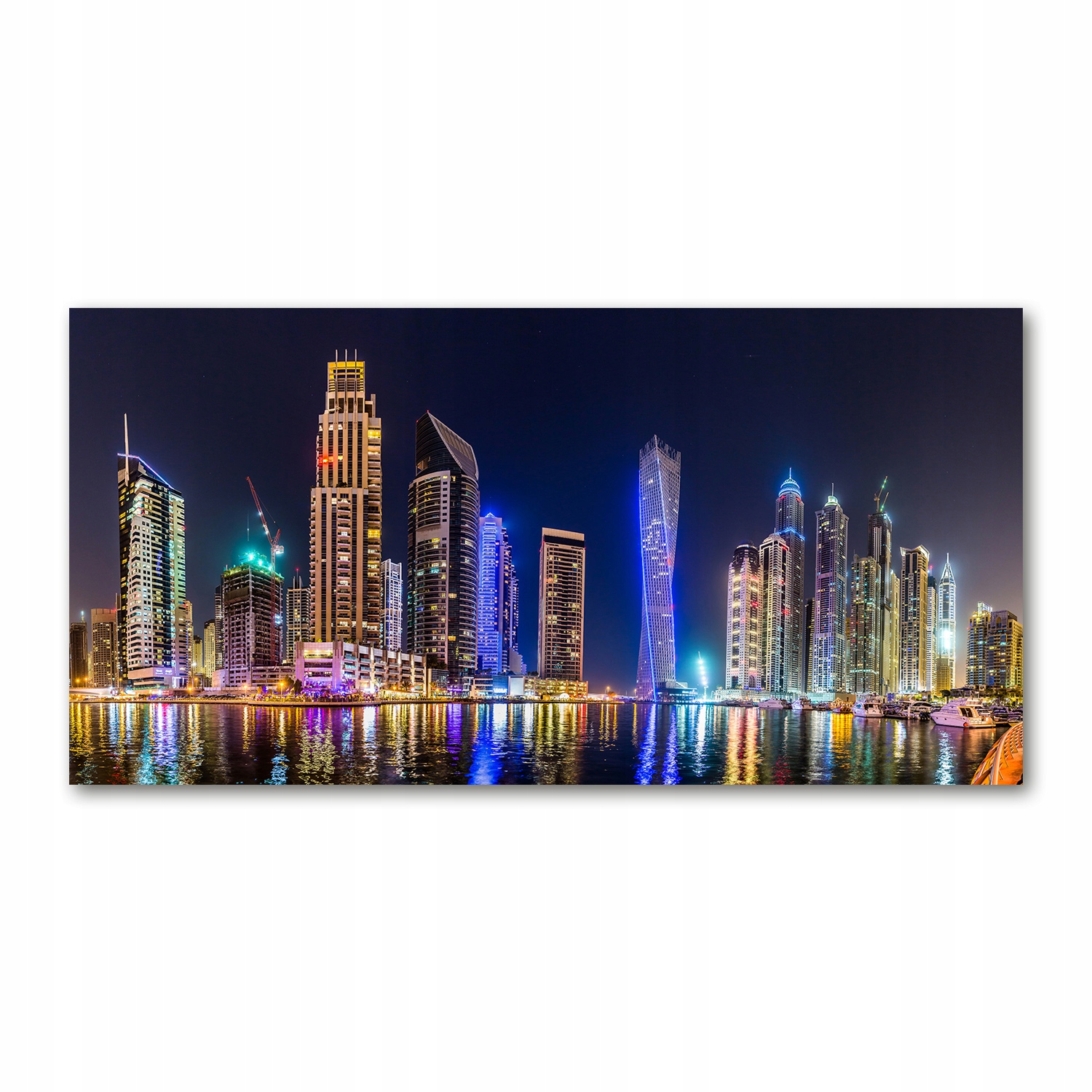 

Foto obraz na szkle akrylowym Dubaj nocą 120X60 cm