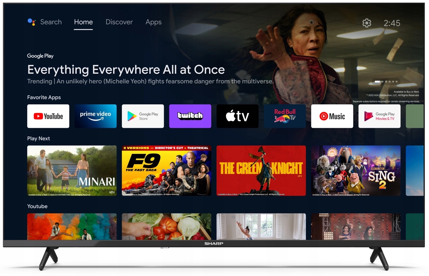 Telewizor Led Sharp 43FH2EA 43" Full Hd Smart Tv Android