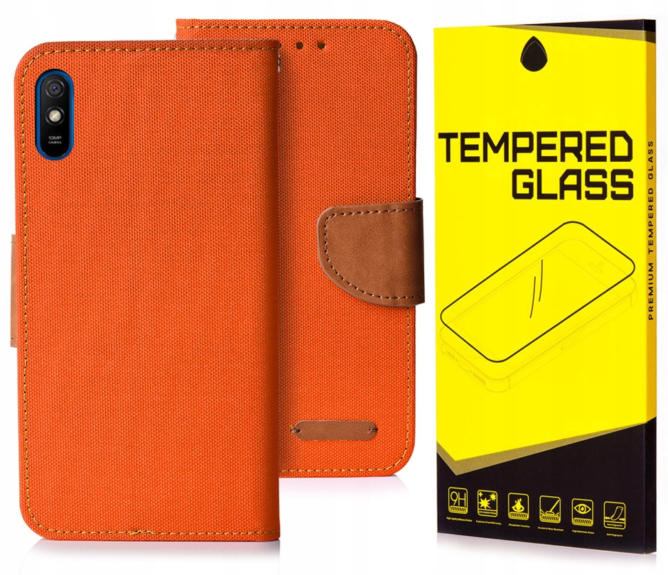 

Etui Portfel Canvas Do Xiaomi Redmi 9AT Szkło 9H