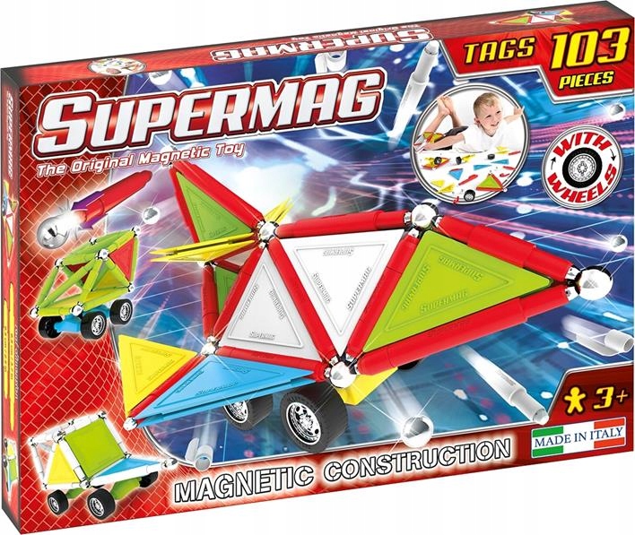 

Supermag Tags Wheels Klocki Magnetyczne 103 El