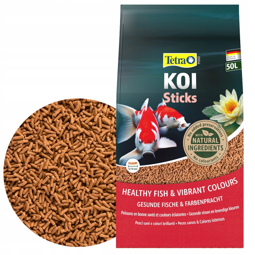 Tetra Pond Koi Sticks 50L Kompletní krmivo pro ryby v jezírku