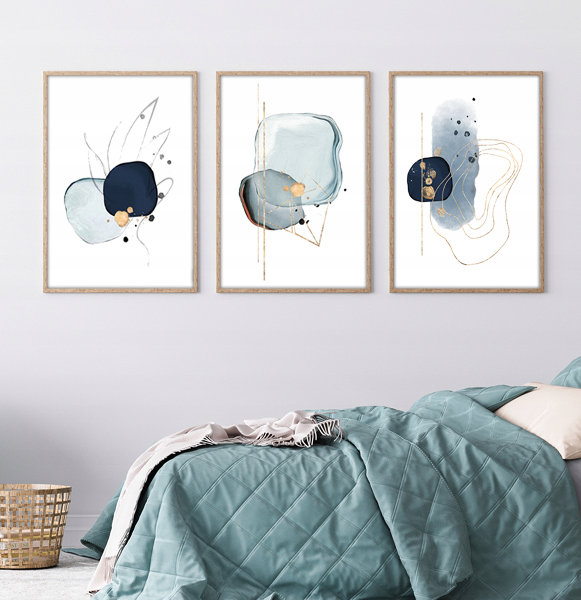 Plakaty Grafika DUŻY ZESTAW Abstrakcjne bez ramek Wysokość produktu 70 cm