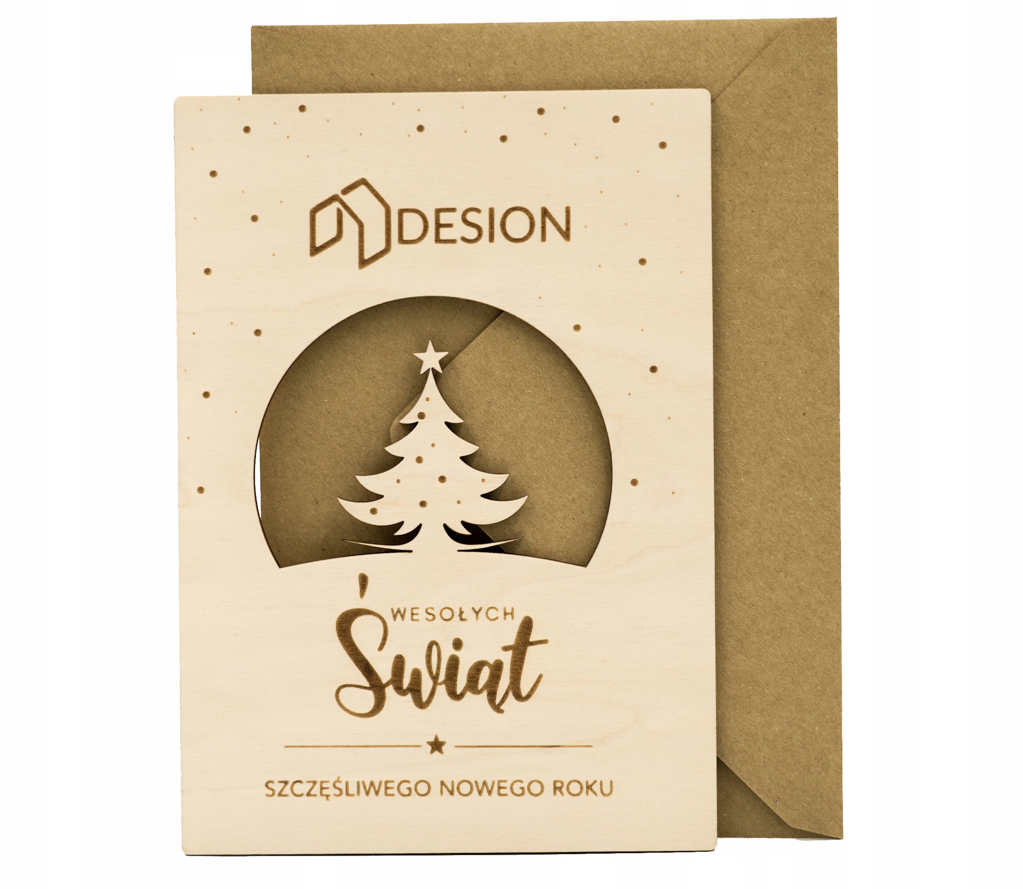 KARTKI ŚWIĄTECZNE Z LOGO FIRMOWE BIZNESOWE BOŻE NARODZENIE GRAWER + KOPERTA Marka bez marki
