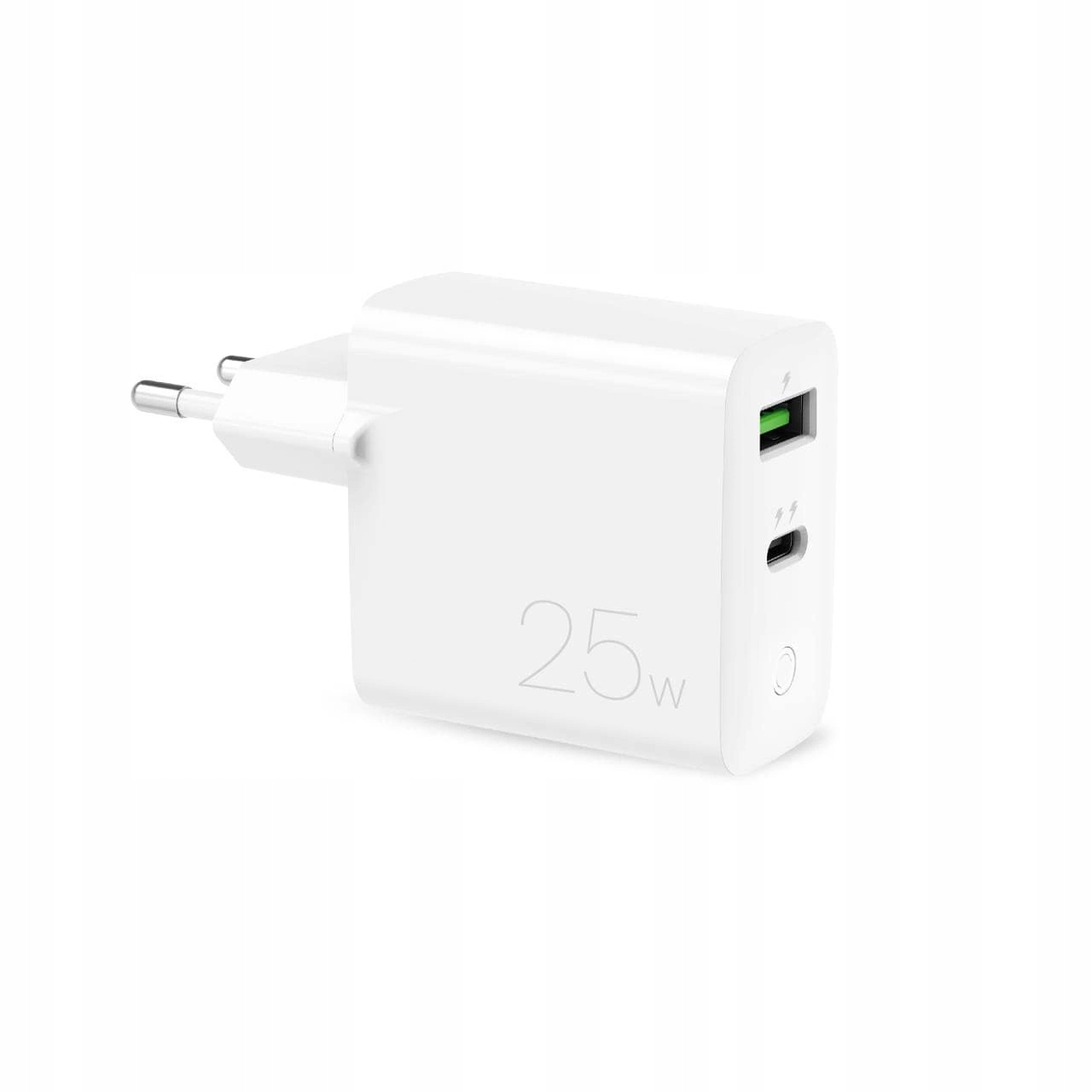 Síťová nabíječka Puro 25W Power Delivery Usb-a Usb-c bílá