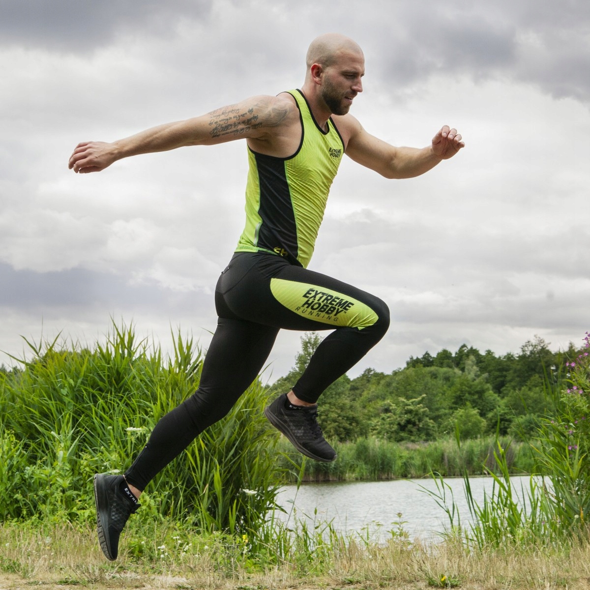 Tank top biegowy męski CALEIDOSCOPE LIMONKA 2XL EXTREME HOBBY Kod producenta 1893-25034-2XL-LIMONKA