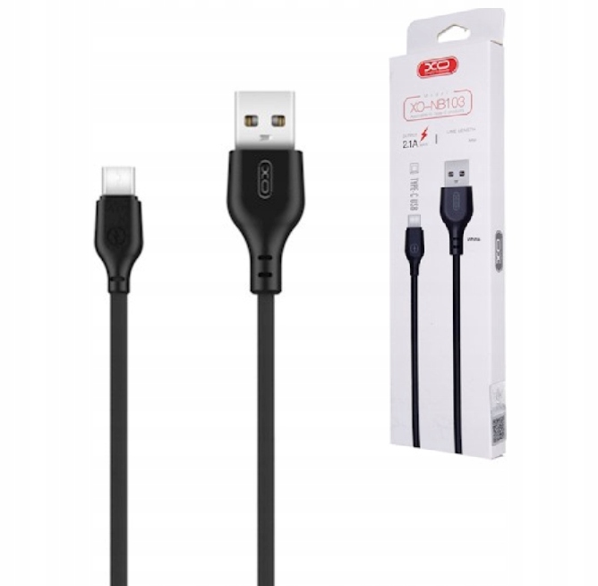 

Xo Kabel 2M Typ C Usb 2,1A Transmisja