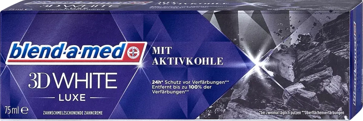 Pasta do zębów Blend-a-med 3D White Luxe 75 ml z aktywnym węglem
