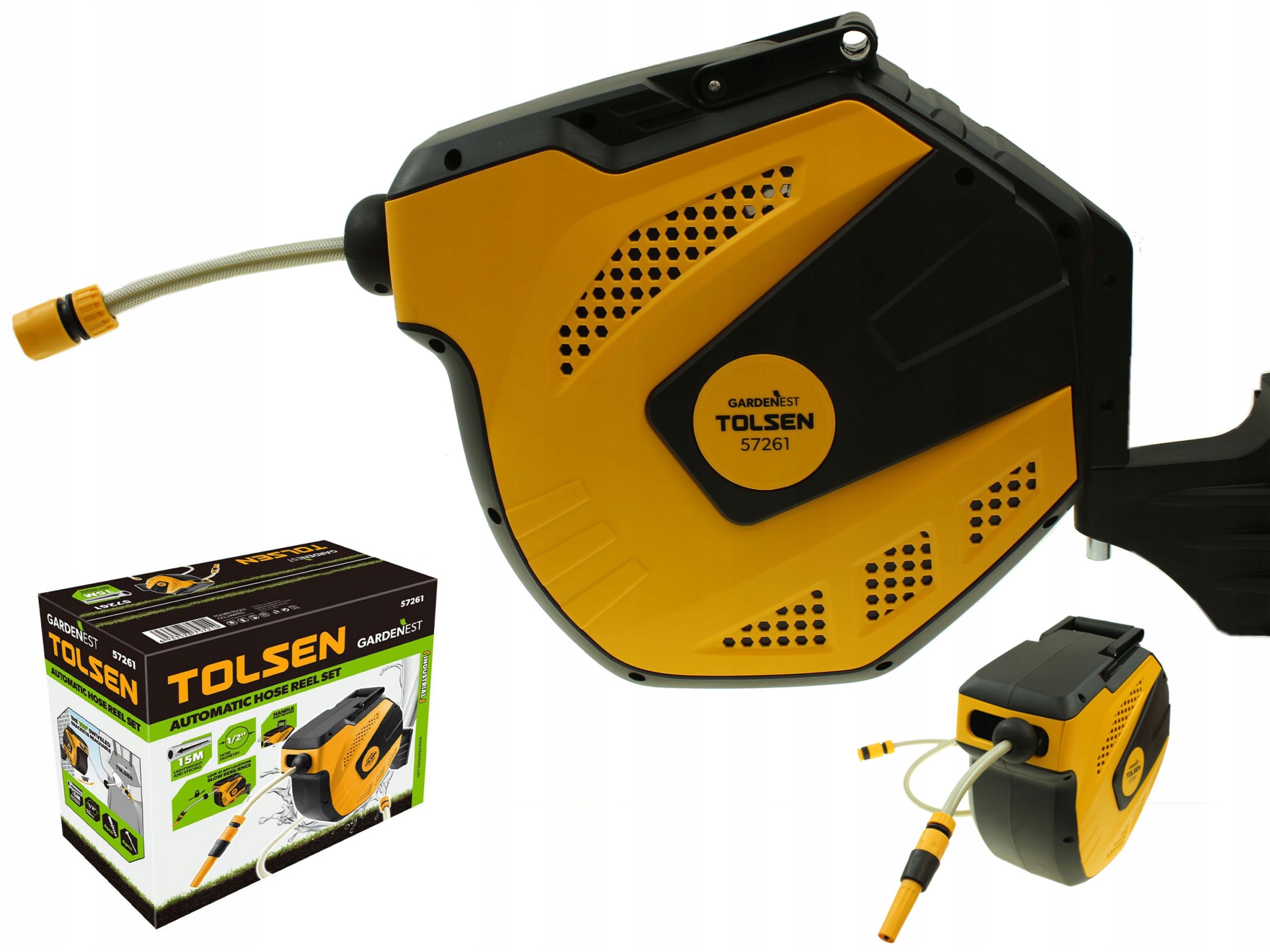 Záhradná hadica na bubne Automatický navíjač hadice 1/2'' – 15 m