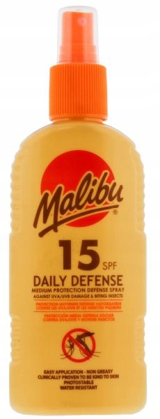 

Malibu Daily Spray 15SPF Do Opalania 2w1 Komary