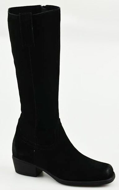 Sergio Leone Kožené černé kozačky KZ268 vel.36