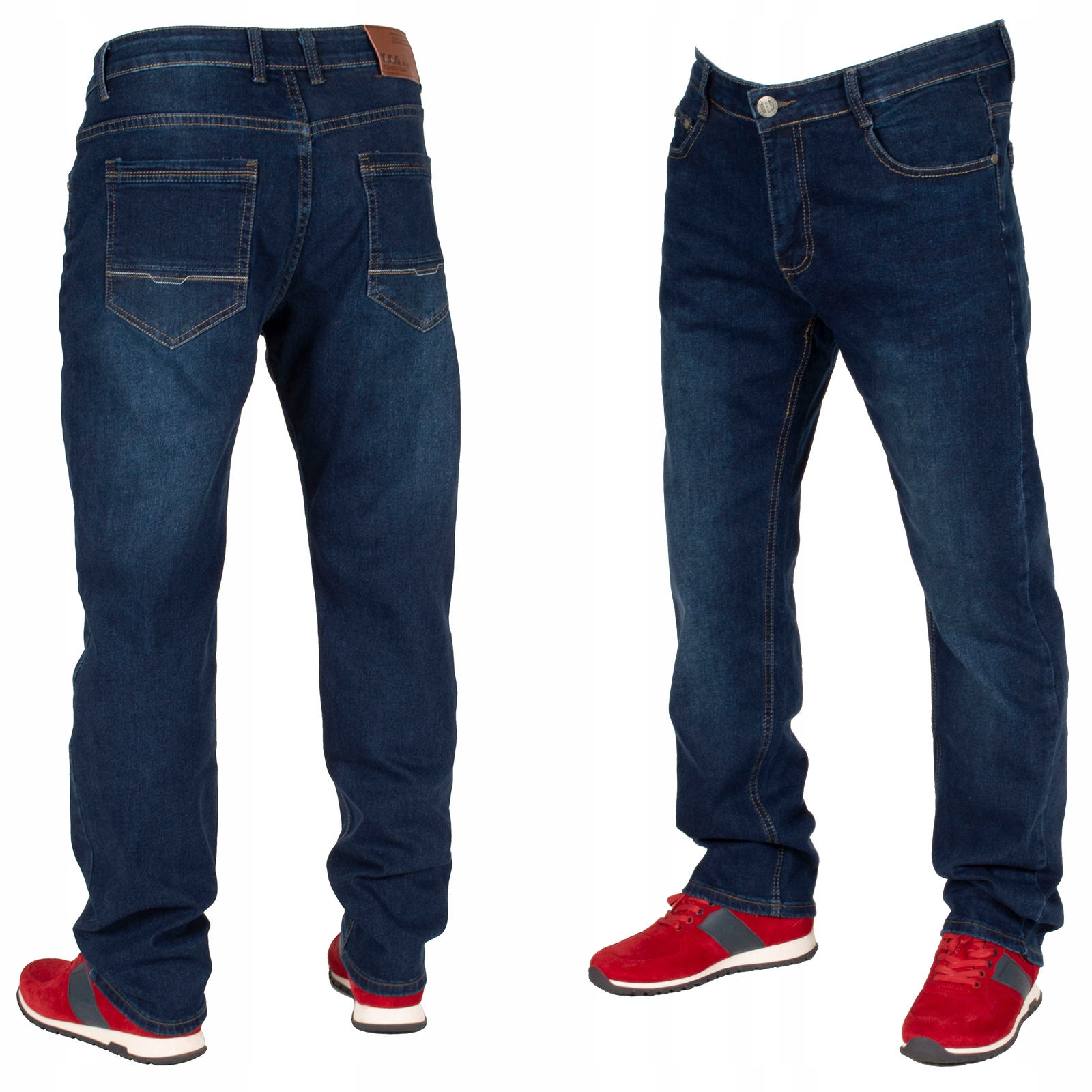

Spodnie męskie jeans W:37 100 CM L:30 granat