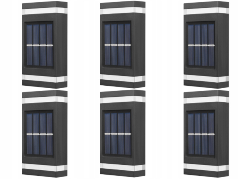 6 x Led solární lampička na Terasa Balkon se senzorem soumraku