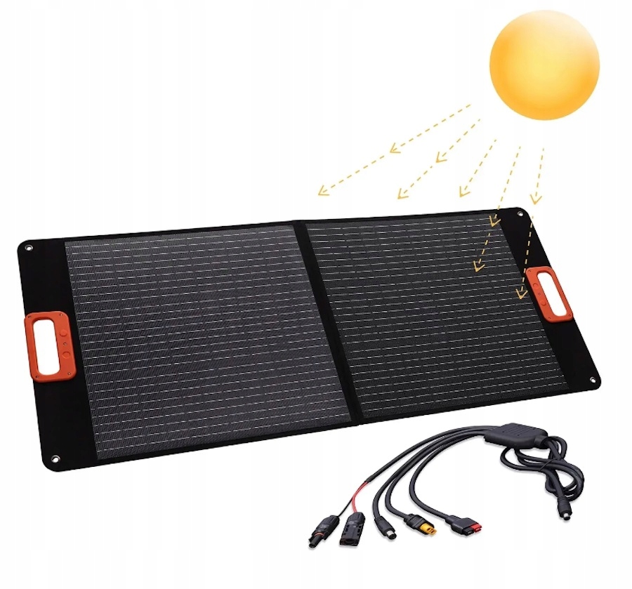 Składany Przenośny Panel Słoneczny Technaxx TX-206 (5015) 100W 18V Usb-c