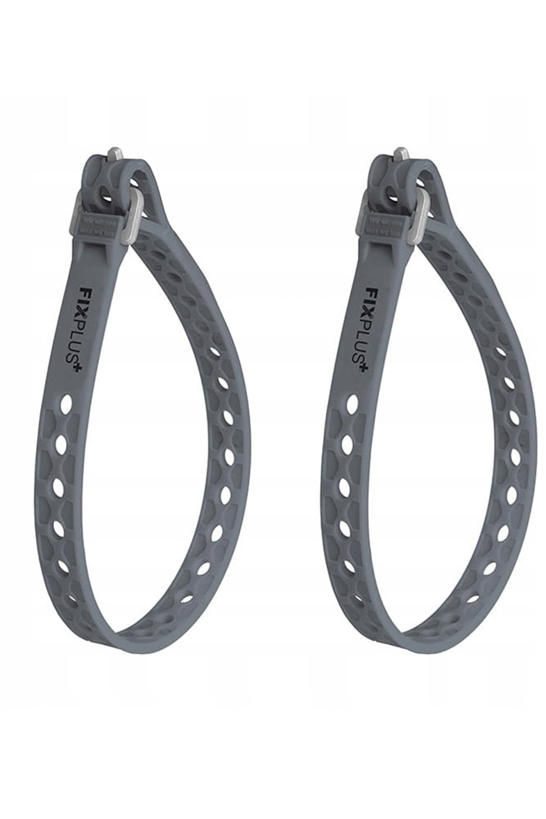 FixPlus 30cm 1,2cm Pasek mocujący x2 Szary