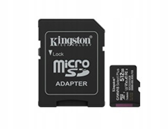 Kingston Paměťová karta microSD 512GB Canvas Select+ G3 150MB/s Adaptér