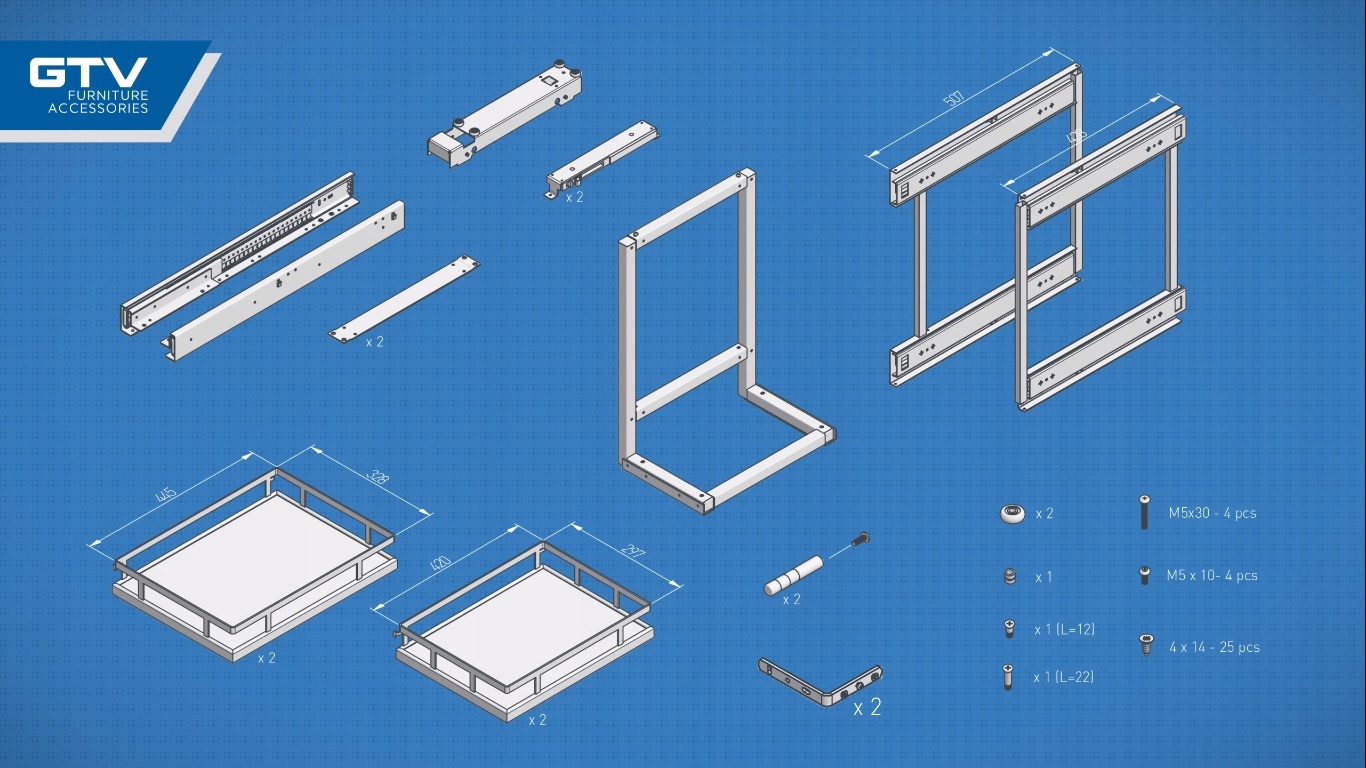 KOSZ GTV CARGO MAGIC CORNER MOVIX PRO 450 LP CHROM EAN (GTIN) 5902801361760