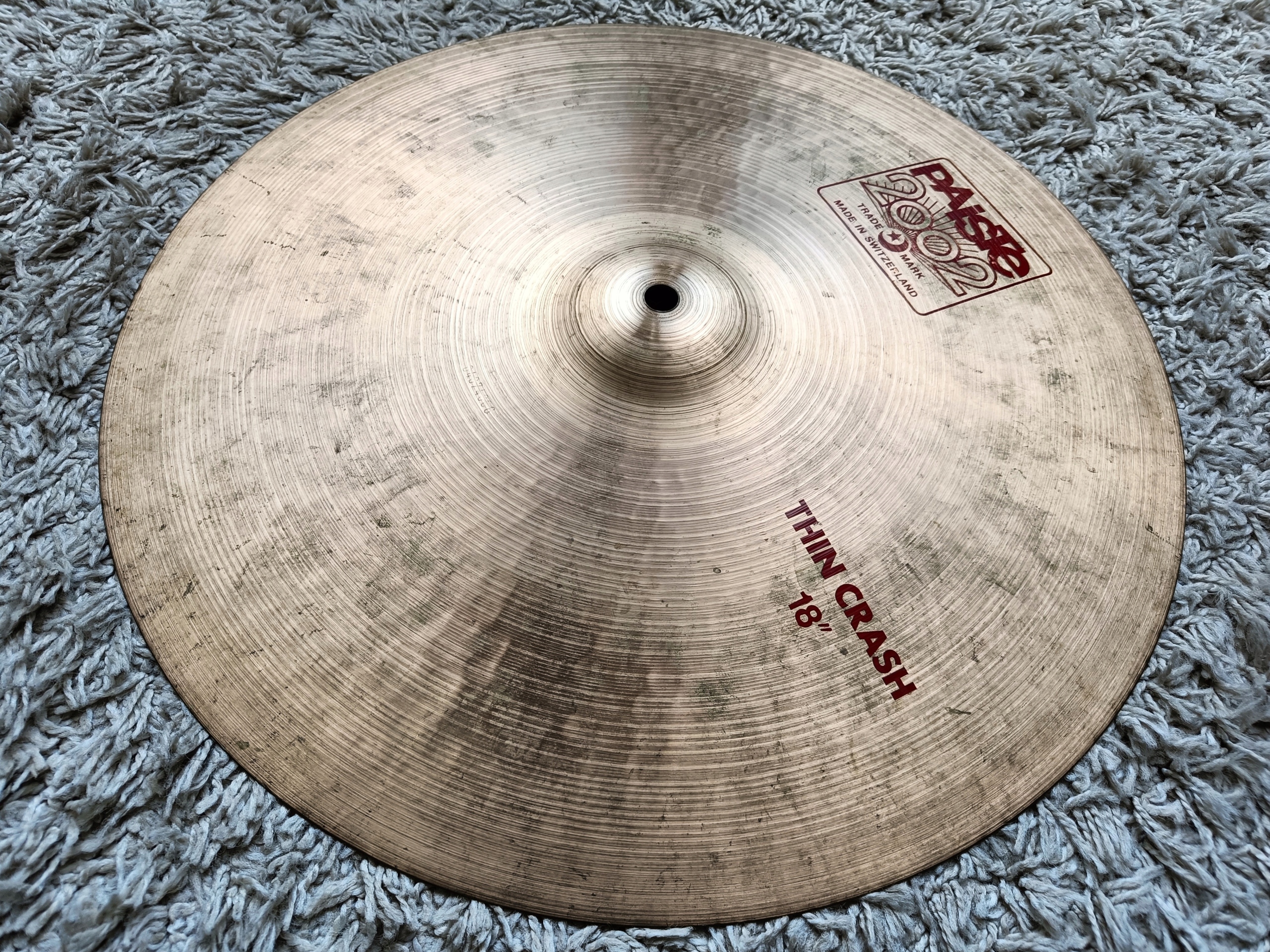 TALERZ PERKUSYJNY PAISTE 2002 RED LABEL THIN CRASH 18