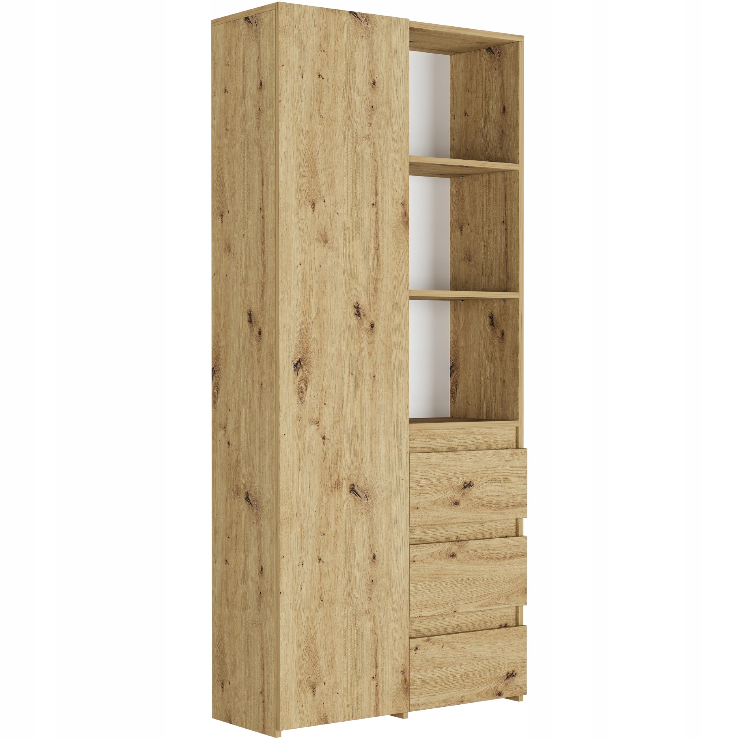 REGAŁ KSIĄŻKI BIUROWY 3 SZUFLADY B-80-S3 ARTISAN