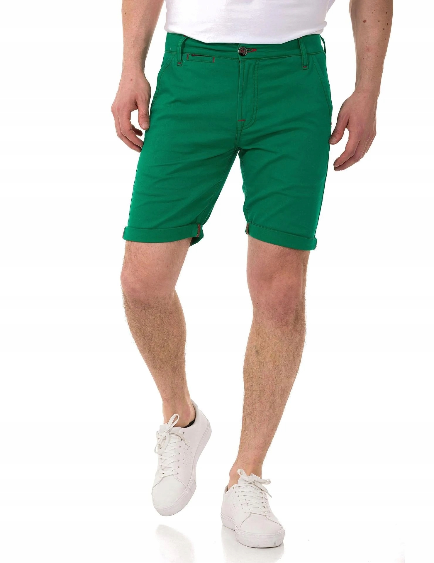 Kraťasy Krátké Bermudy Cipo Baxx Zelené Chinosy: 31