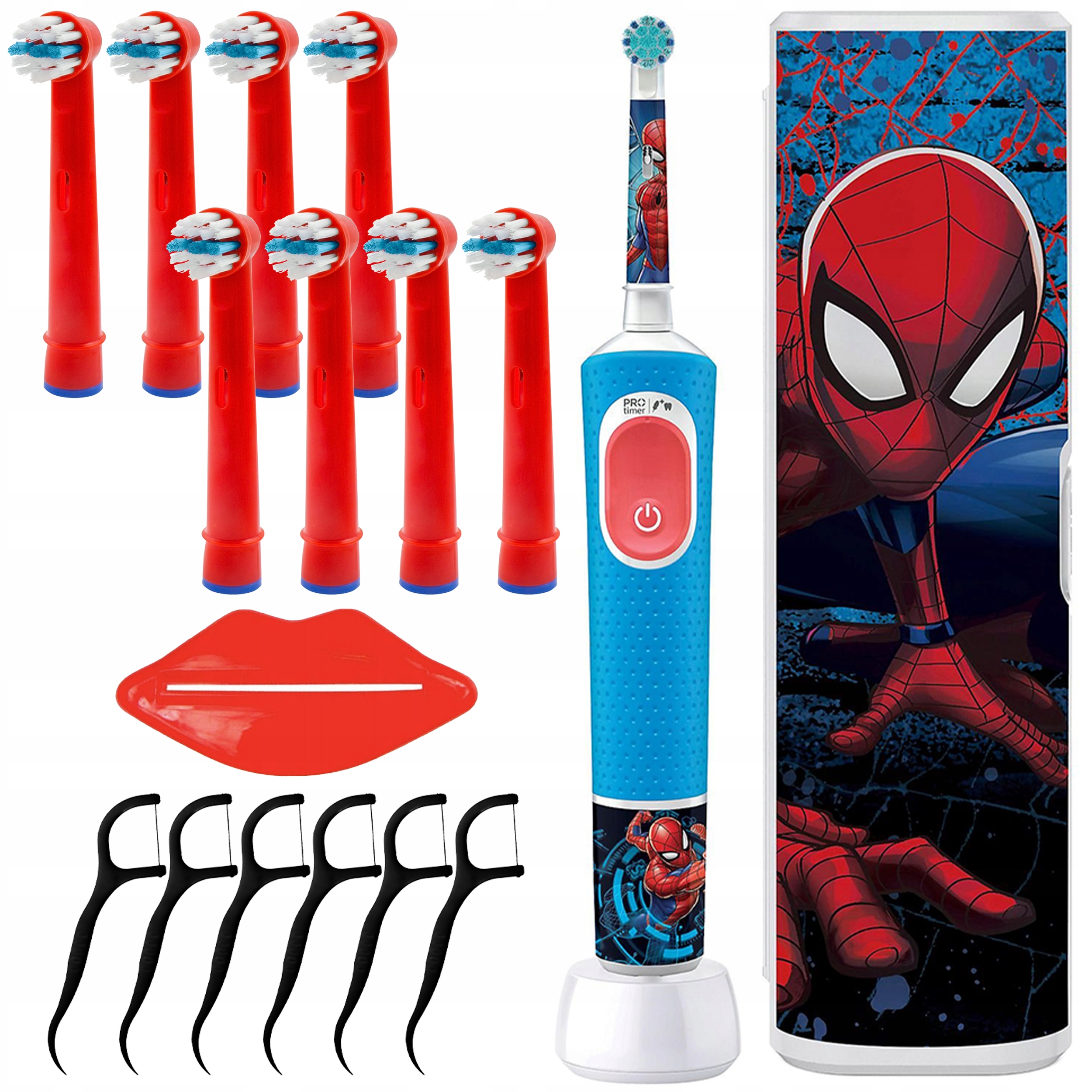 Szczoteczka Oral-b Vitality Pro 103 Spider Man Etui Końcówki Dodatki