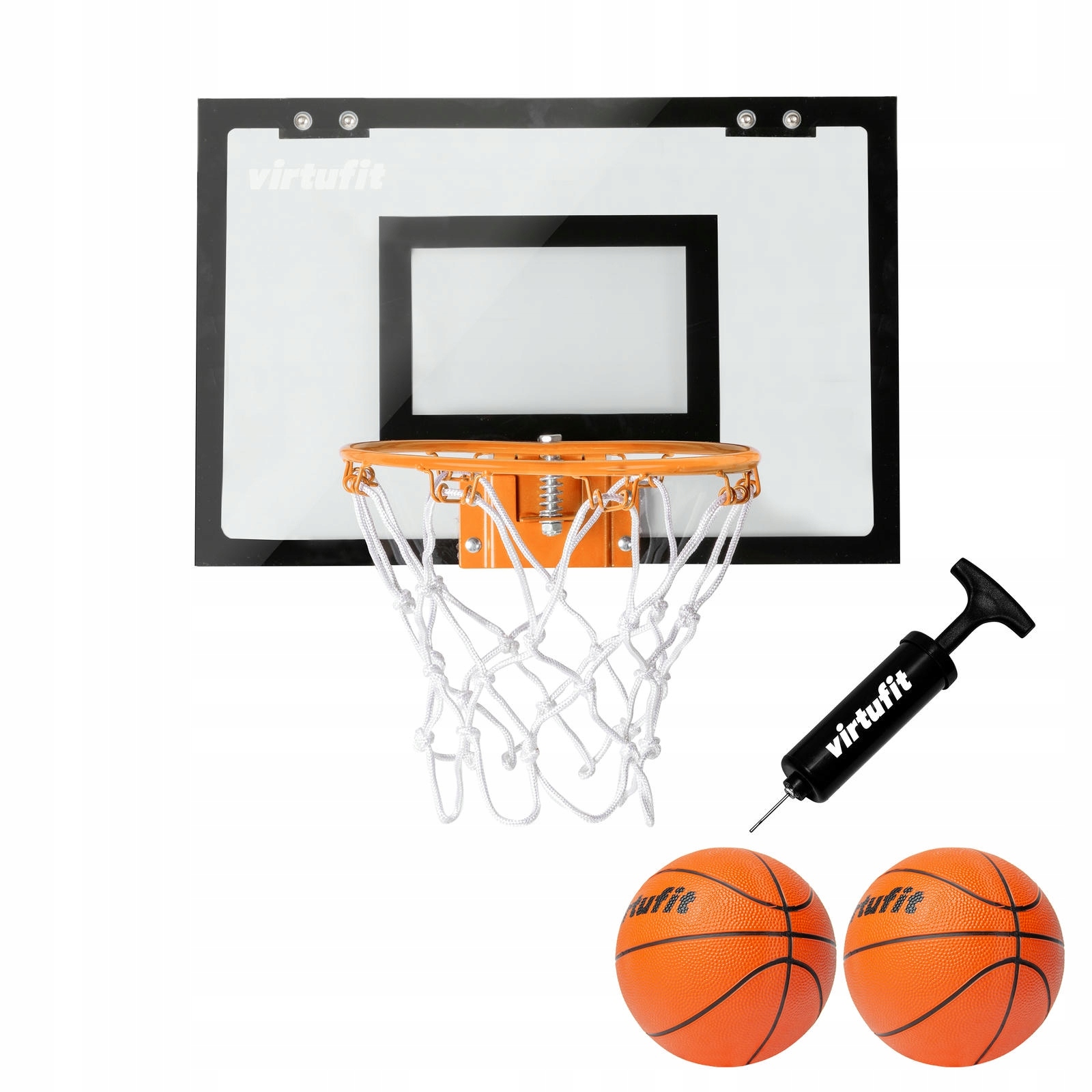 Virtufit Tablica do koszykówki Pro Mini z 2 piłkami i pompką Bestseller