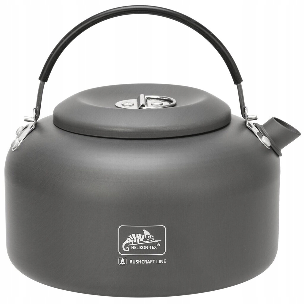 Hliníková turistická konvice s skládací rukojetí Helikon-Tex Camp Kettle Grey