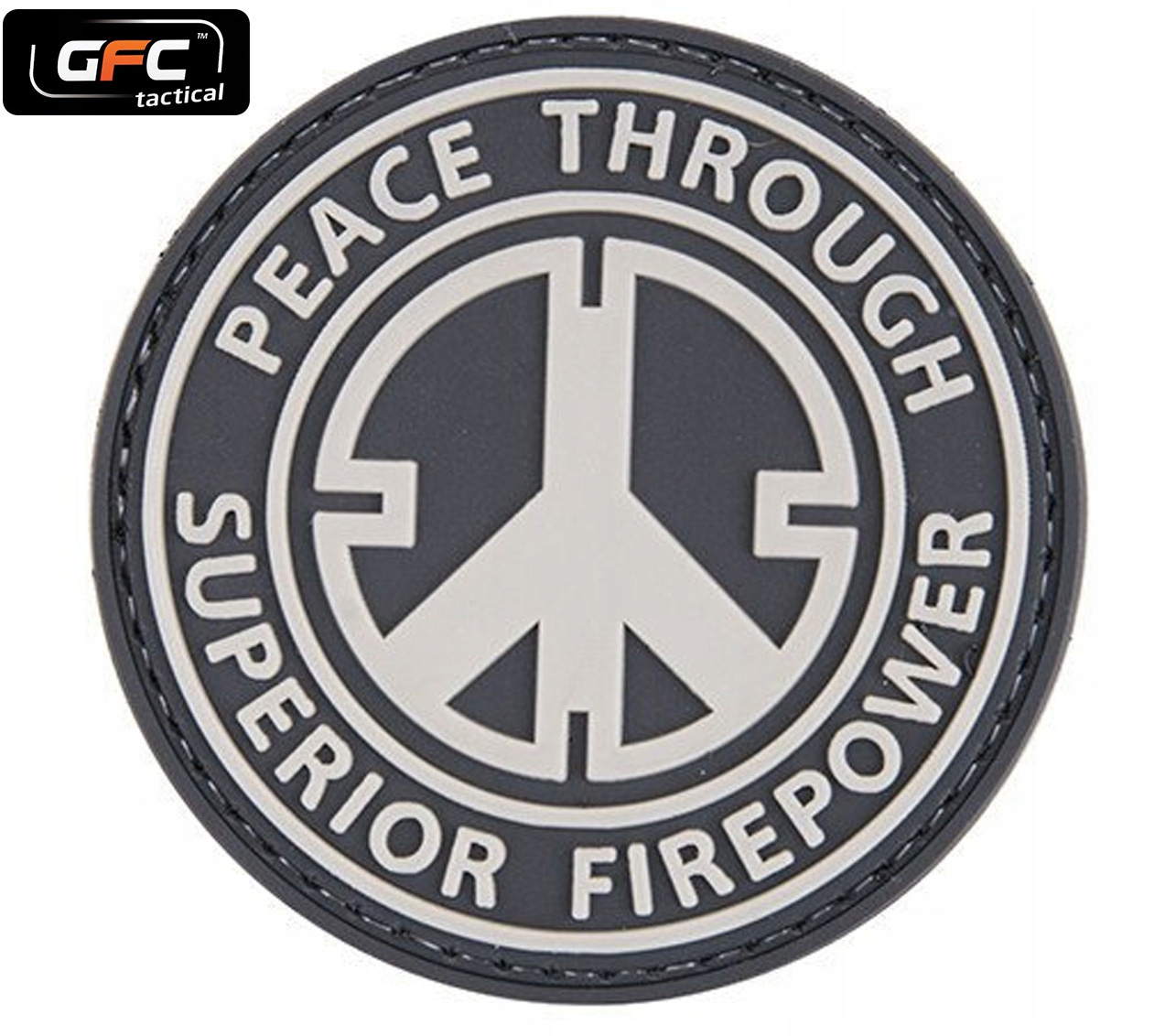 Naszywka 3D Peace Through Superior Firepower
