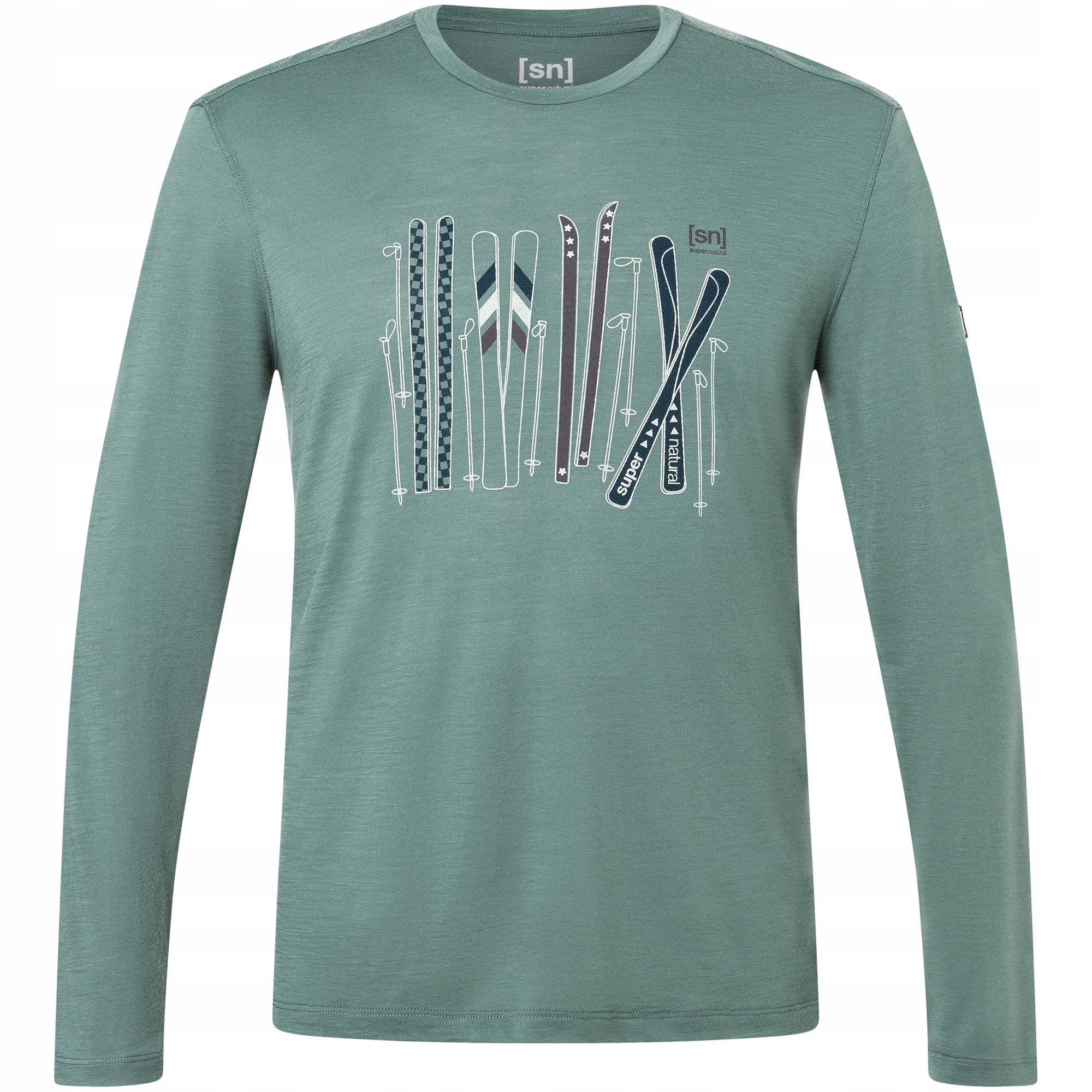 Koszulka męska longsleeve Super.natural M Fourski Ls zielona rozmiar S