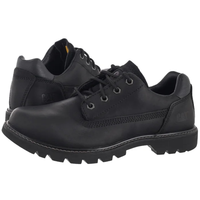 Pánské kožené polobotky Caterpillar Colorado Low P110626 Black Černé