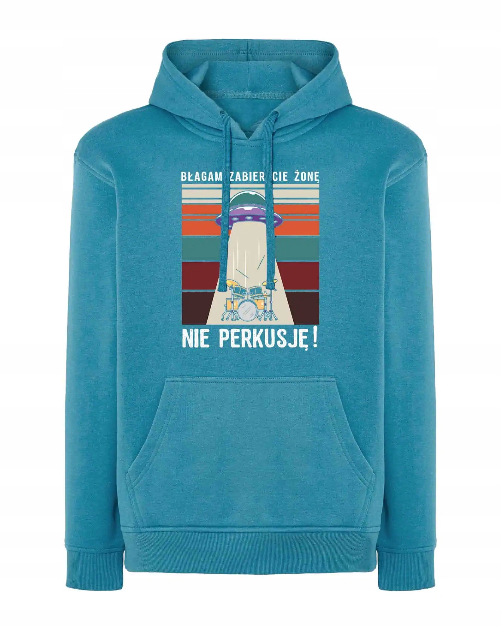 Mikina Prosím vezměte si manželku bez bubnování Směšná pro manžela Modrá M