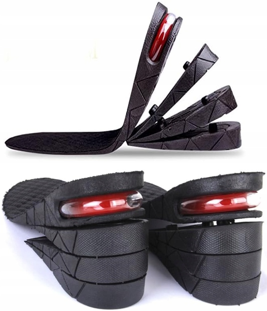 PODWYŻSZAJĄCE WKŁADKI DO BUTÓW AMORTYZUJĄCE ZWIĘKSZAJĄCE WZROST 7,5CM 35-44