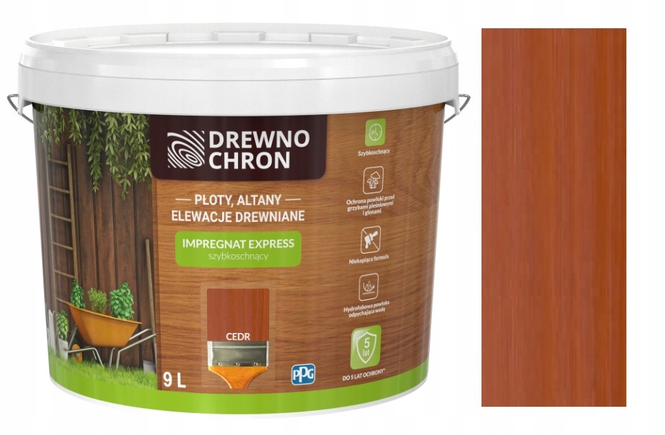 Drewnochron Impregnace Express 9L Ceder