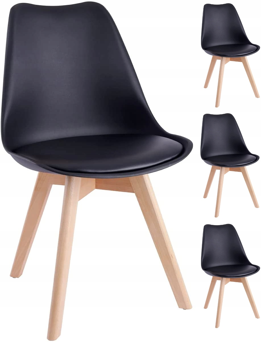 Komplet Krzesło krzesła Montivaro do salonu, kuchni 4 Sztuki