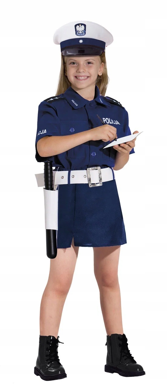 Strój Przebranie Policjantka Dla Dziewczynki M 122
