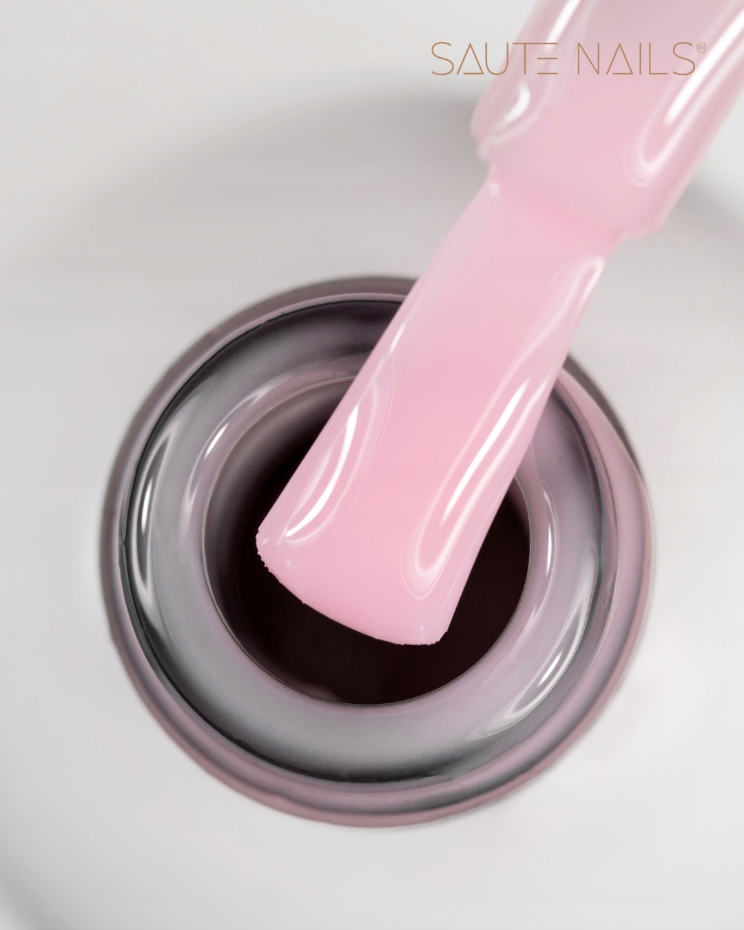 SAUTE NAILS Top hybrydowy do paznokci CANDY PINK No Wipe Różowy8ml Marka inna marka