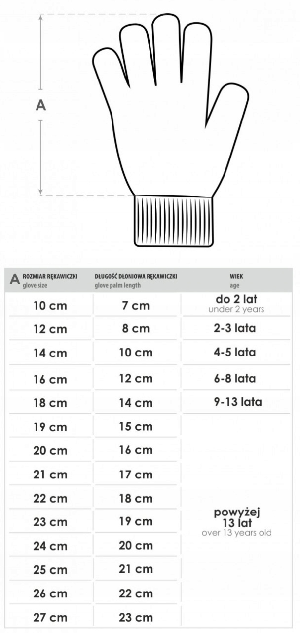 YO RĘKAWICE ZIMOWE PIĘCIOPALCZASTE RĘKAWICZKI NARCIARSKIE DZIECIĘCE 14 CM Marka YOCLUB