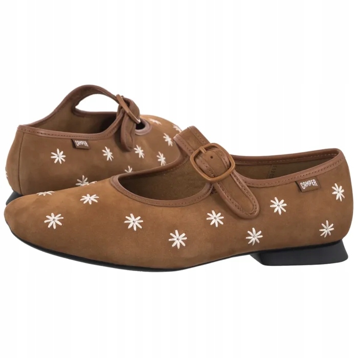 Dámské kožené polobotky Camper Casi Myra Lara K201904 Hnědé