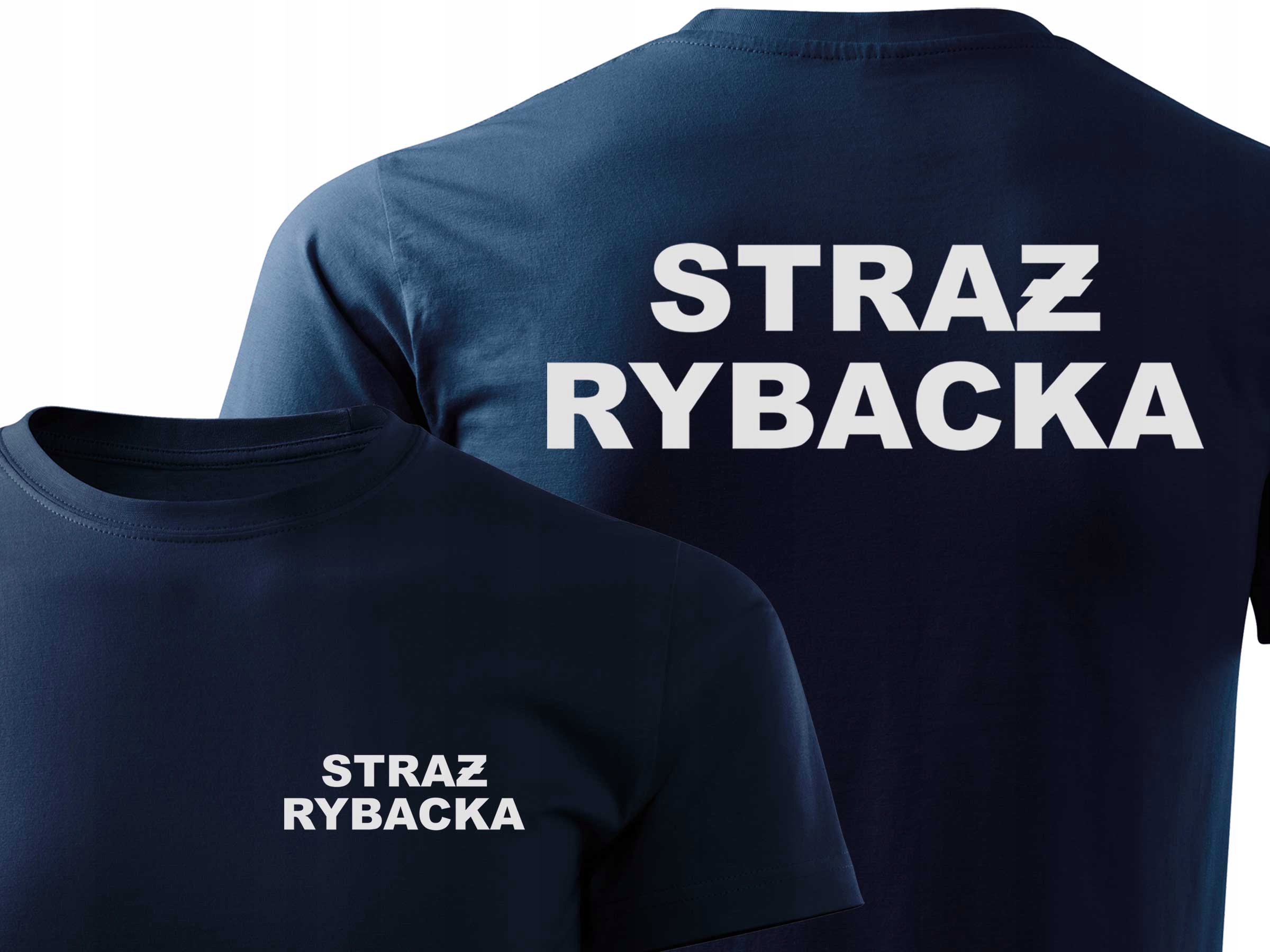 

Koszulka T-shirt z nadruk odblaskowy Straż Rybacka