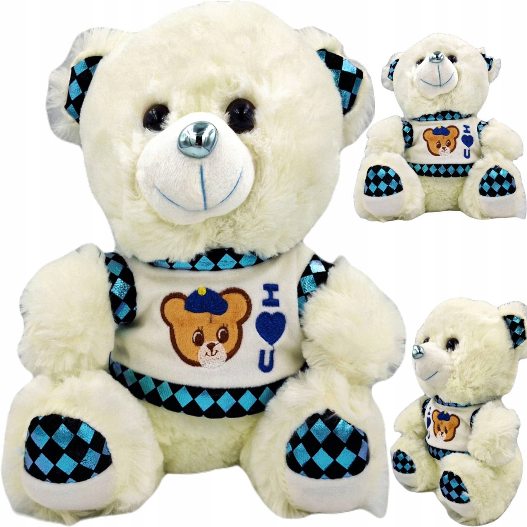 

Maskotka Duż Miś Pluszowy Biały Miękka Przytulanka