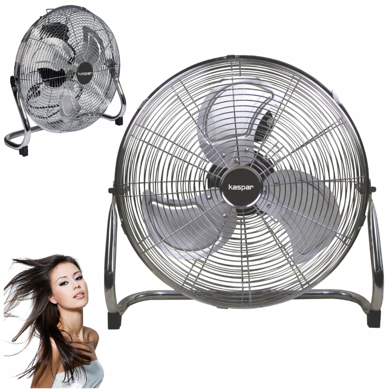 Cirkulátor Ventilátor Ventilátor 200W Chróm Regulácia Výkonu Tichý