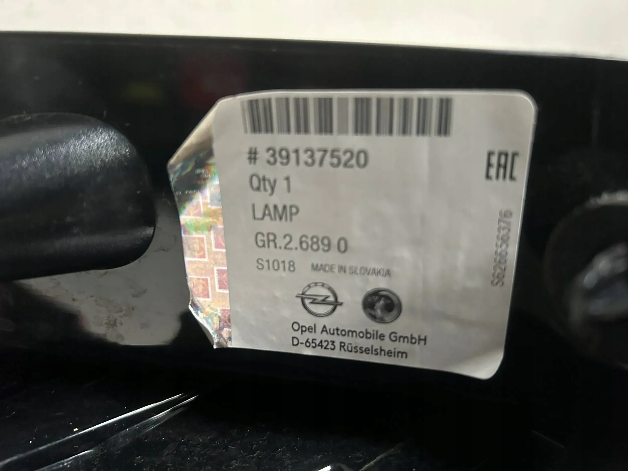 Lampa tył prawy Opel Crossland X Typ samochodu Samochody osobowe